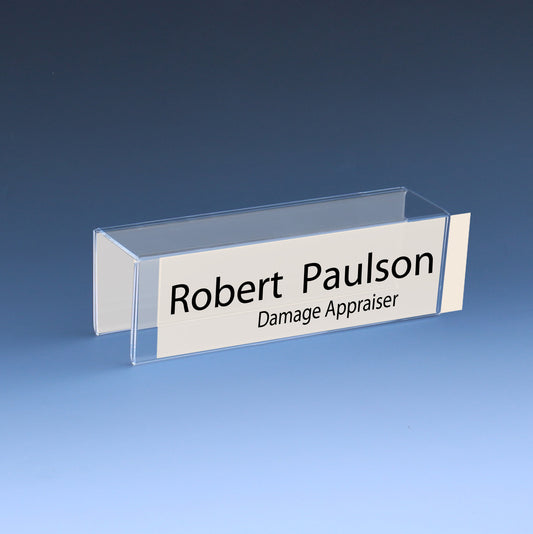 Double Sided Cubicle Name Plate Holder