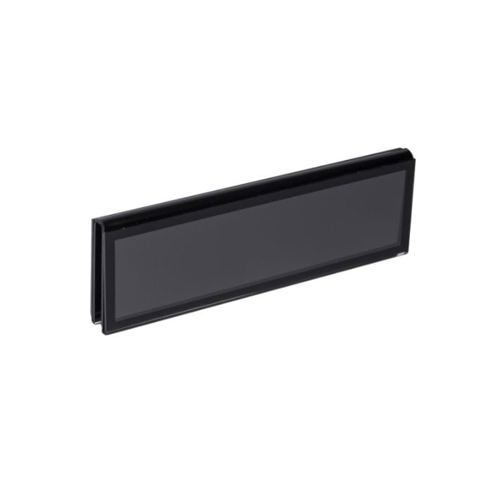 Glass Wall Cubicle Name Plate Holders - Double-Sided