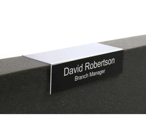 PNHH Cubicle Nameplate Hanger with Nameplate