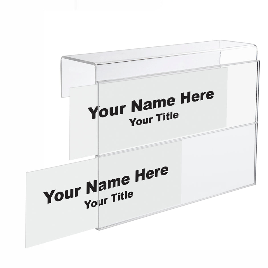 Cubicle Name Plate Holders - 2-Tier