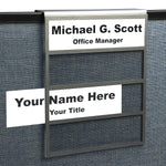 Multi-Tier Cubicle Name Plate Holders - 4-Tier
