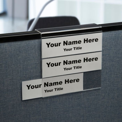 Multi-Tier Cubicle Name Plate Holders - 3-Tier