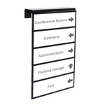 Multi-Tier Cubicle Nameplate Holder with insert