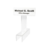 Top View Elevated Cubicle Name Plate Holders