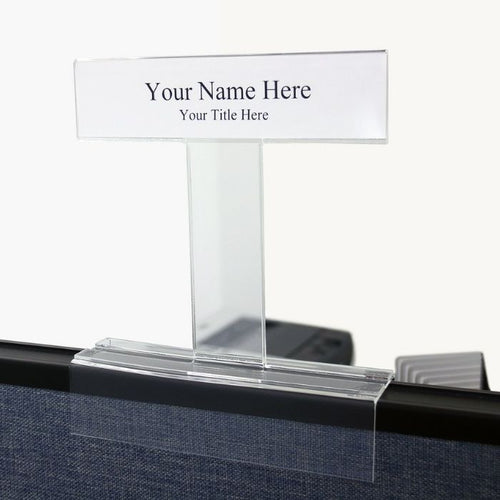 Top View Elevated Name Plate Holders