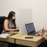 Acrylic Sneeze Guards - 24" x 24" used between desk