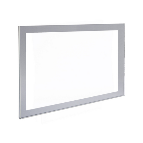 Acrylic Wall Frame with Silver Border - 11" x 8-1/2"